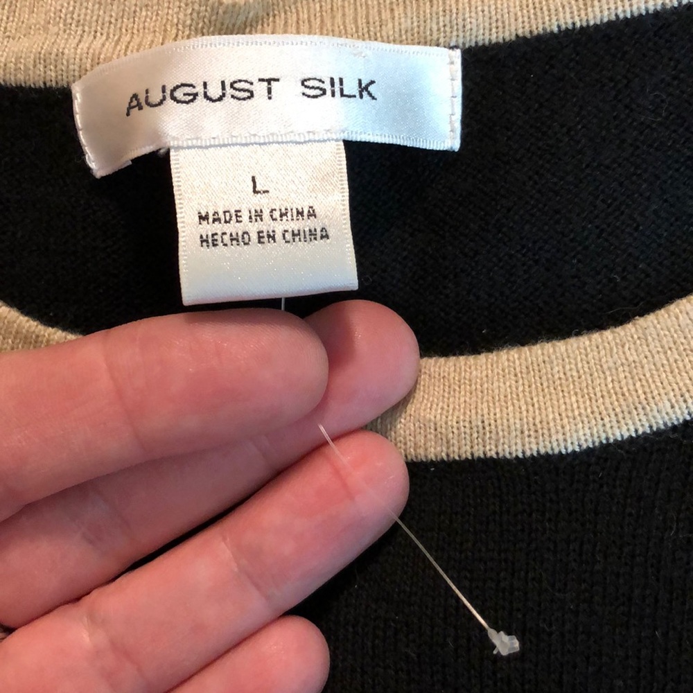 AUGUST SILK size Large Color-Block Rumera $109 - Picture 9 of 10